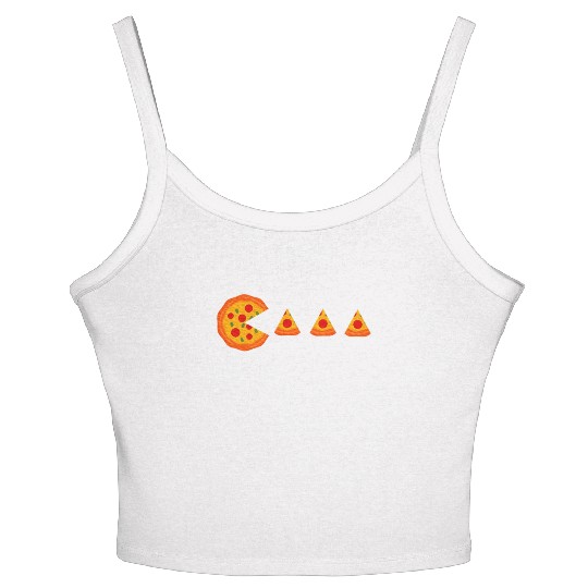 Happy Pi Day Pie Pizza For Pi Day 3.14 Math Women's Spaghetti Strap Tank Top