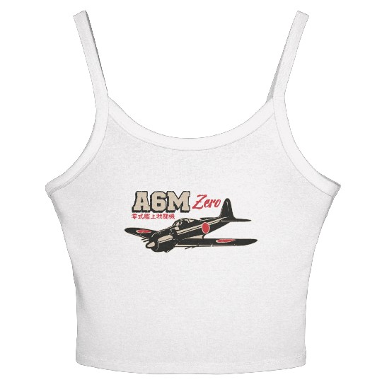 A6M Zero | World War 2 Japanese Plane Vintage Women's Spaghetti Strap Tank Top