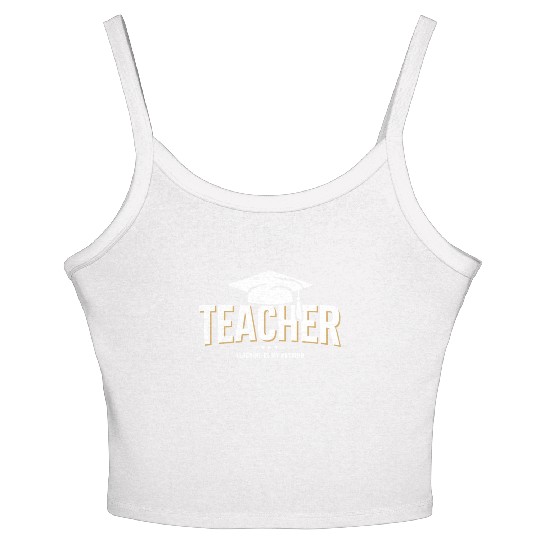 Teacher Teachers Student School Profession Women's Spaghetti Strap Tank Top