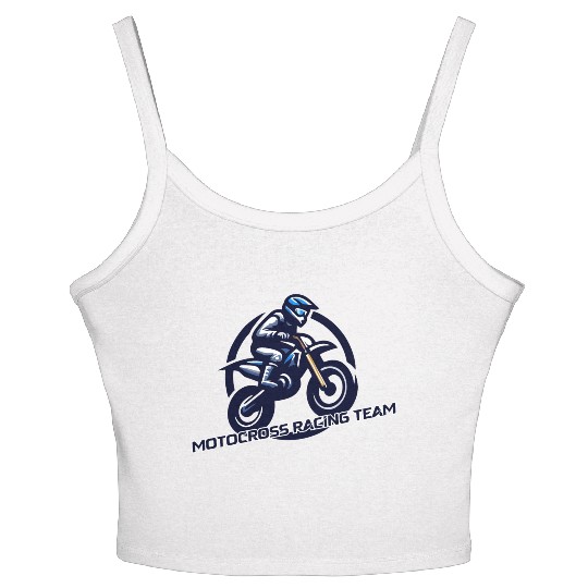 motocross racing team Women's Spaghetti Strap Tank Top
