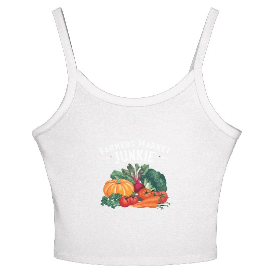 Farmers Market Farmer Agriculture Farming Food Women's Spaghetti Strap Tank Top