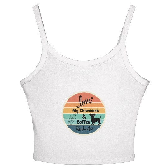 Love My Chiweenie and Coffee Thats it Women's Spaghetti Strap Tank Top