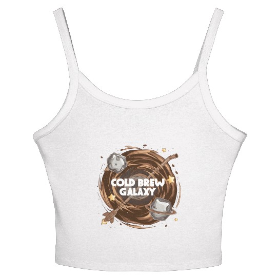 Cold Brew Galaxy: Stellar Coffee For Coffee Lovers Women's Spaghetti Strap Tank Top