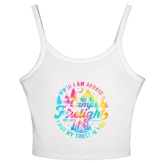 Camp Firelight Vacation Bible School Women's Spaghetti Strap Tank Top