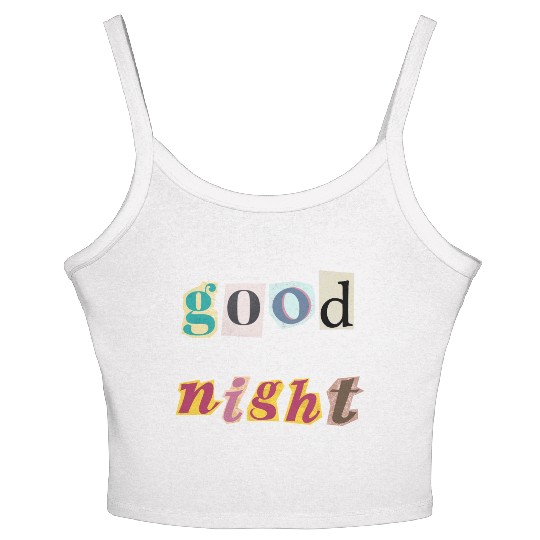 Dreamy Spectrum Typography Women's Spaghetti Strap Tank Top