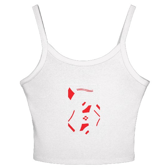 King Poker Card of Diamonds Playing Cards Women's Spaghetti Strap Tank Top