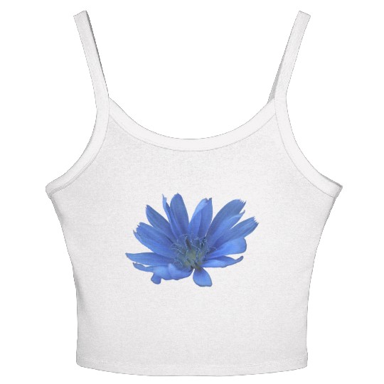 blue flower blueweed purple blossom Women's Spaghetti Strap Tank Top