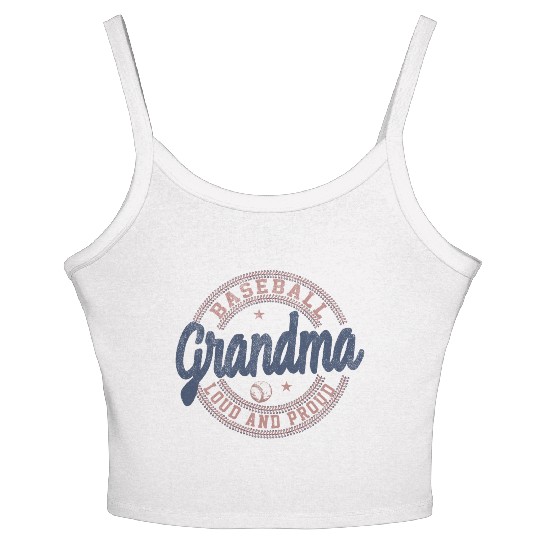 Grandma Baseball Loud And Proud Women's Spaghetti Strap Tank Top