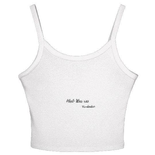 Not like us Yardside Women's Spaghetti Strap Tank Top