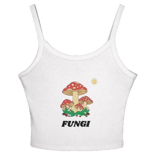 FUNGI Women's Spaghetti Strap Tank Top