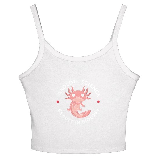 Axolotl Science Teacher Mexican Salamander Women's Spaghetti Strap Tank Top