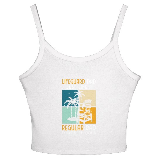 Lifeguard Lifebuoy Sea Water Sports Women's Spaghetti Strap Tank Top