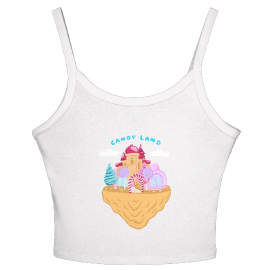 Cute Candy Land Women's Spaghetti Strap Tank Top