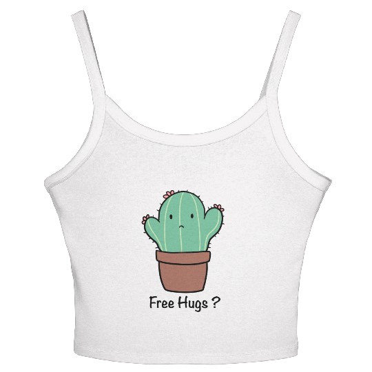 Sweet cactus free hugs ? Women's Spaghetti Strap Tank Top