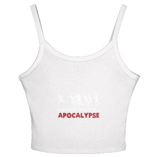 Zombie Training for the Apocalypse Running Women's Spaghetti Strap Tank Top