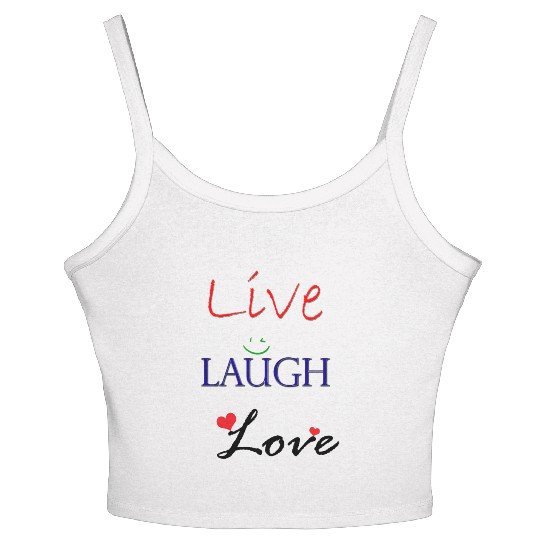 Live Laugh Love Women's Spaghetti Strap Tank Top