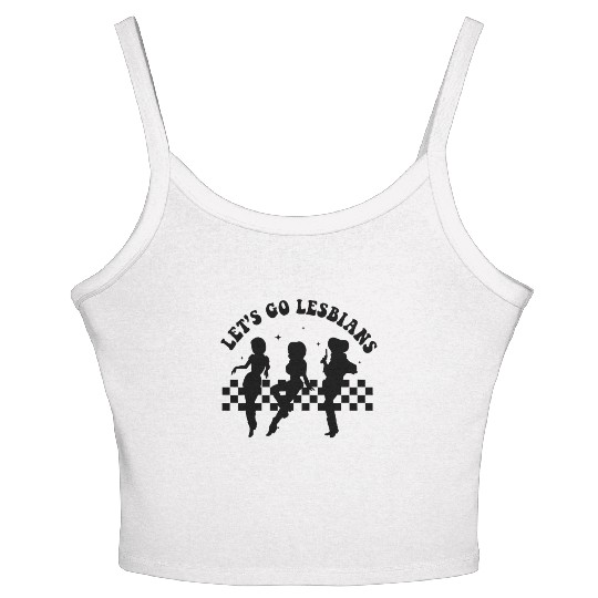 Let's Go Lesbians Subtle Lesbian Women's Spaghetti Strap Tank Top