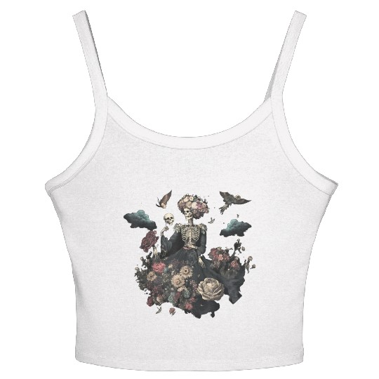 Aesthetic clothes Fairycore Gothic Women's Spaghetti Strap Tank Top
