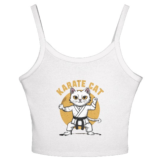 cat Brazilian jiu jitsu Women's Spaghetti Strap Tank Top