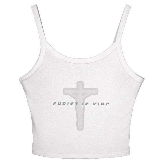 Christ king Christian clothing Women's Spaghetti Strap Tank Top