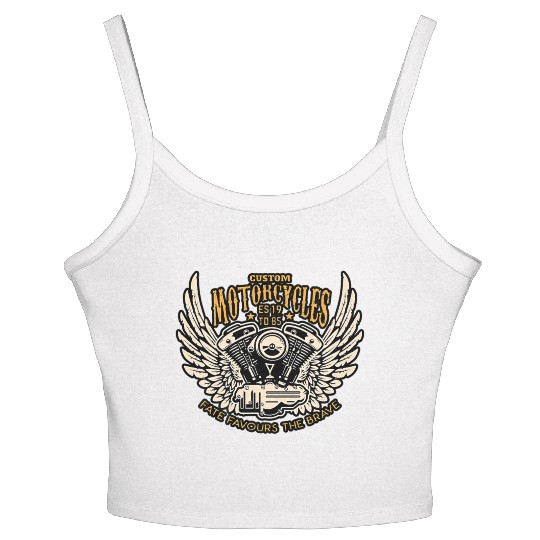 Motorcyclists chopper clothing Premium Women's Spaghetti Strap Tank Top