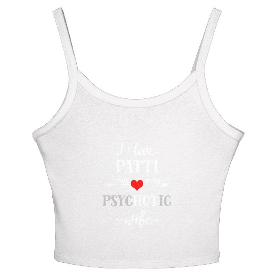 Funny Wife Women's Spaghetti Strap Tank Top, I Love My Very Psychotic Wife