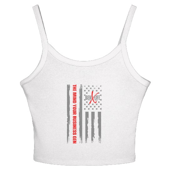 GEN X LIFE The Mind Your Business Gen Women's Spaghetti Strap Tank Top