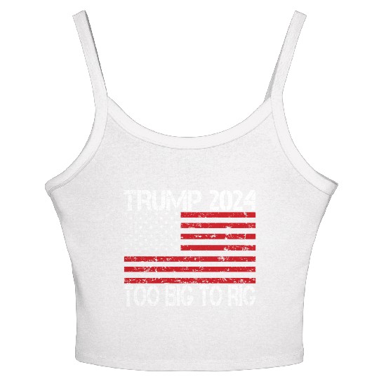 2024 Elections Too Big To Rig Women's Spaghetti Strap Tank Top