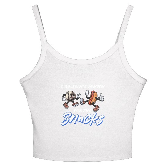 Patriotic Fun: 4th Of July Hot Dogs, Snacks Women's Spaghetti Strap Tank Top