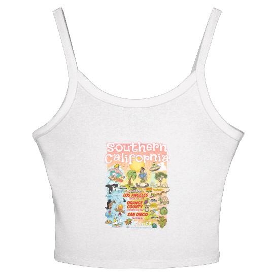 Southern California Paradise Women's Spaghetti Strap Tank Top