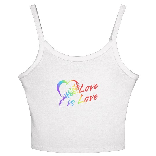 Gender Lesbians, Gays, Trans, Queer Outfit Rainbow Women's Spaghetti Strap Tank Top