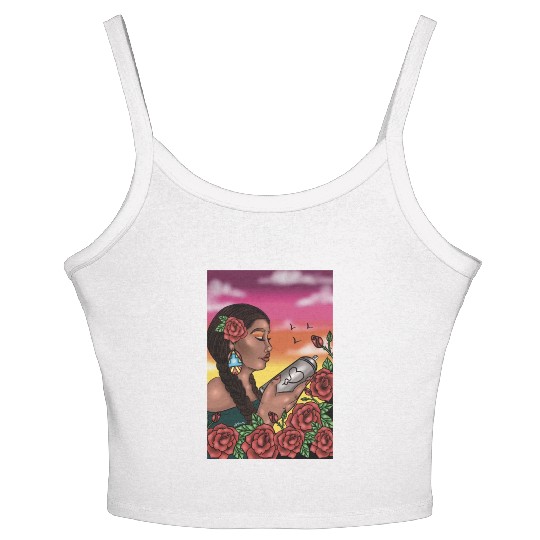 Graffiti garden Women's Spaghetti Strap Tank Top