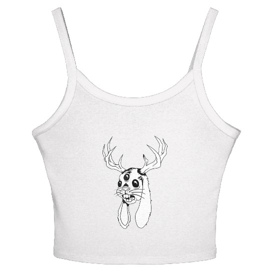 Believe Jackalope Jackrabbit Lovers Women's Spaghetti Strap Tank Top