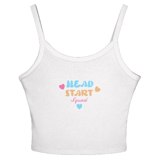 Head Start Squad Homeschool Back to School Women's Spaghetti Strap Tank Top
