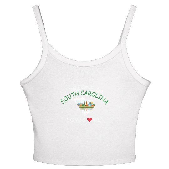 Someone In South Carolina Loves Me Women's Spaghetti Strap Tank Top