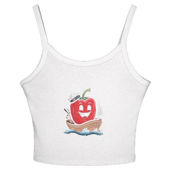 Bell Pepper Sailing Women's Spaghetti Strap Tank Top