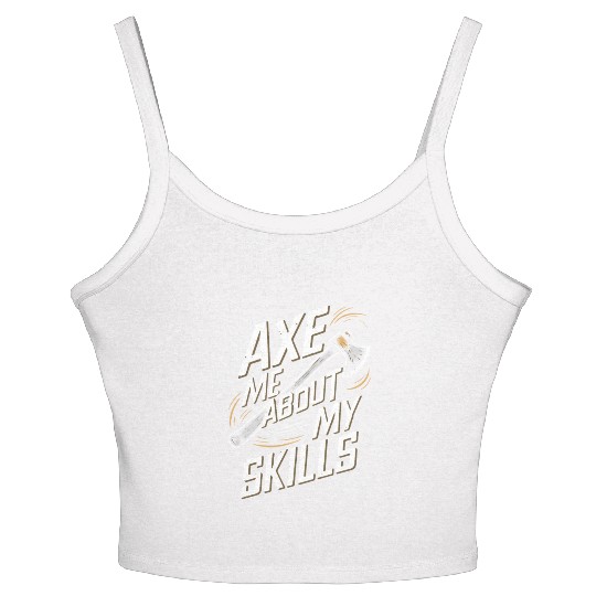 Axe Throwing Enthusiasts Championship Precision Women's Spaghetti Strap Tank Top
