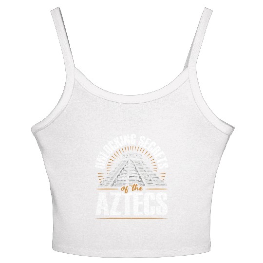 Aztec Pyramid Mayan Indigenous Mexican Aztec Women's Spaghetti Strap Tank Top