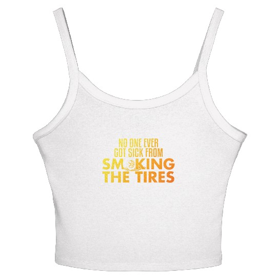 Drag Racing Art Auto Race Car Lover Dragster Women's Spaghetti Strap Tank Top