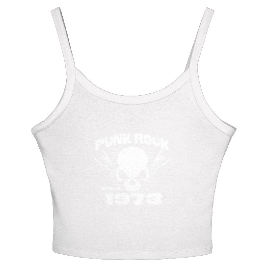 Punk Rock Since 1973 - Skull Rock Hands 51st Women's Spaghetti Strap Tank Top