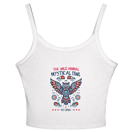 supernatural mystical owl Women's Spaghetti Strap Tank Top