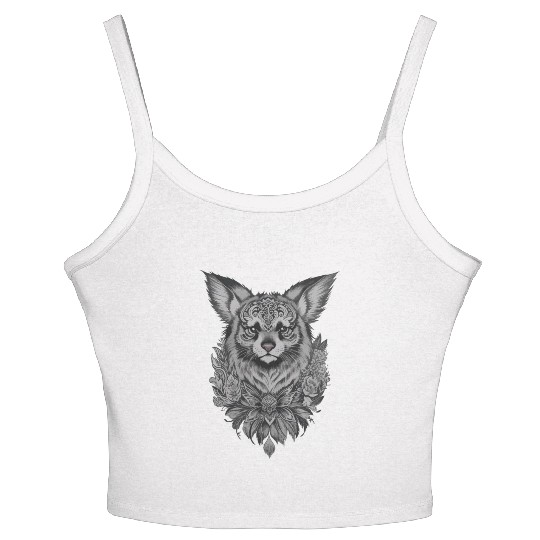 Animal Tattoo Design Women's Spaghetti Strap Tank Top