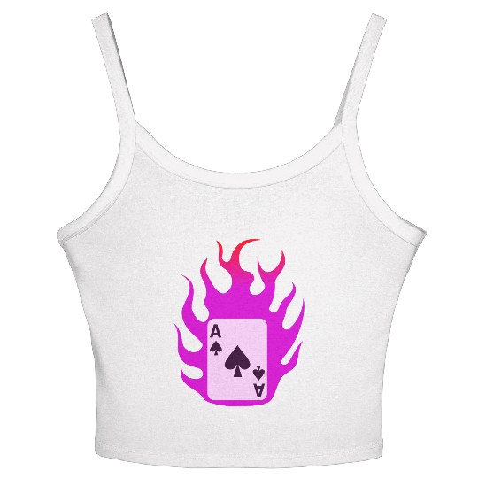 Flaming Card - X-men Women's Spaghetti Strap Tank Top