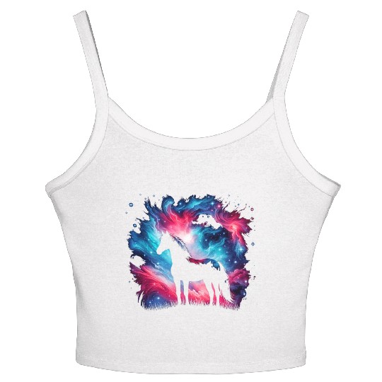Cool Galaxy Graphic Space Art Women's Spaghetti Strap Tank Top