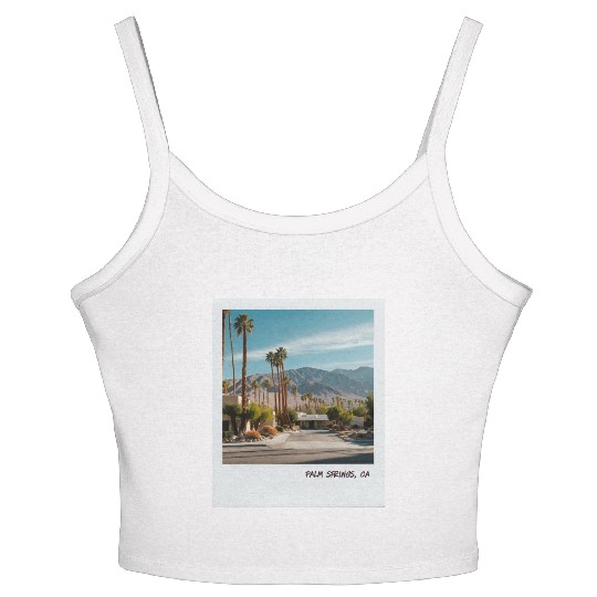 Mono Enterprises "Travels" Palm Springs #3 Women's Spaghetti Strap Tank Top
