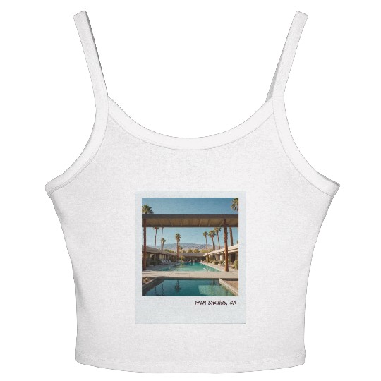 Mono Enterprises "Travels" Palm Springs #4 Women's Spaghetti Strap Tank Top