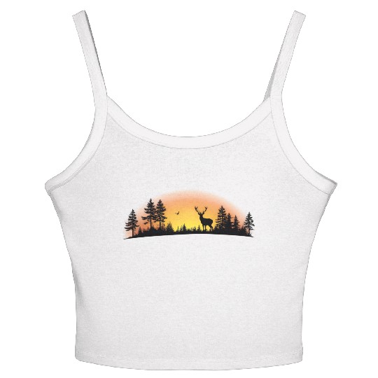 Sunset Wilderness Women's Spaghetti Strap Tank Top