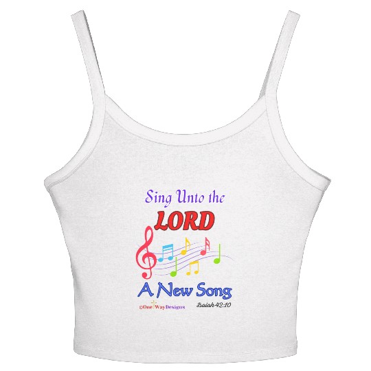 Sing Unto the LORD a New Song Women's Spaghetti Strap Tank Top