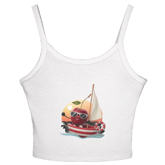Fruit Boating Cherry Women's Spaghetti Strap Tank Top