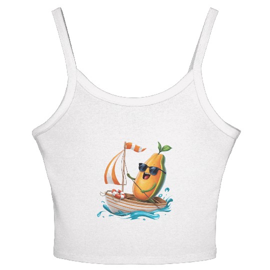 Fruit Boating Papaya Women's Spaghetti Strap Tank Top